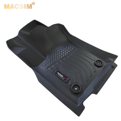 Thảm lót sàn xe ô tô JEEP CHROKEE 2016-2021 (sd) chất liệu TPE thương hiệu Macsim màu đen