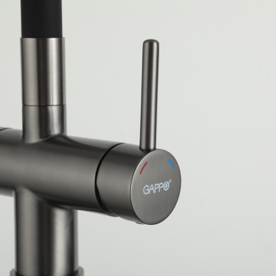 VÒI BẾP CAO CẤP 3 ĐƯỜNG NƯỚC TÍCH HỢP RO NHẬP KHẨU NGA GAPPO G4398-39 MÀU PVD CẦN MỀM UỐN - HÀNG CHÍNH HÃNG