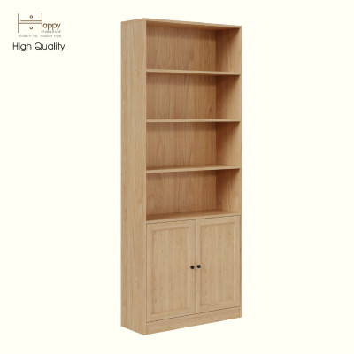 HAPPY FURNITURE , MATTA - Kệ sách 6 tầng 2 cánh mở, KSA_067 , 80cm x 28cm x 200cm DxRxC