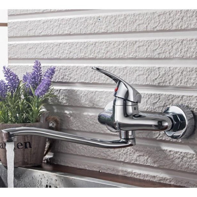 Vòi rửa bát nóng lạnh gắn tường cao cấp Rangos RG-507