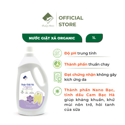 Nước Giặt Xả Hữu Cơ Em Bé ECOCARE 100ml-1L Chính Hãng, PH Trung Tính,Thơm Dịu Nhẹ Không Gây Kích Ứng