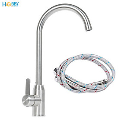 Vòi rửa chén nóng lạnh Inox 304 xoay tròn Hobby home decor CRC5 có dây