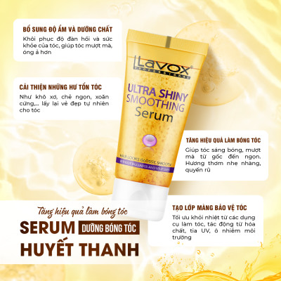 Serum huyết thanh dưỡng bóng tóc Lavox 60ml (Tuýp Cam)