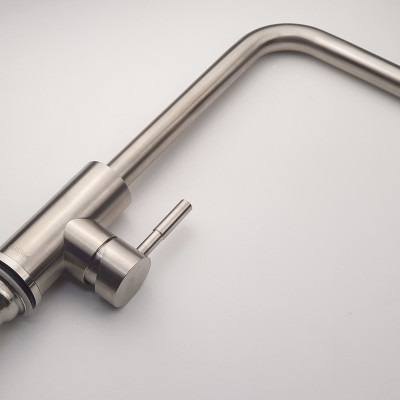 Vòi rửa chén nóng lạnh Inox SUS 304 Eurolife EL-T001 (Trắng bạc)