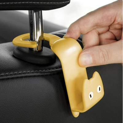 Móc Treo Đồ Sau Ghế Ôtô Phong Cách Dễ Thương, Nhiều Màu Lựa Chọn , Treo Gọn Gàng, Tiện Dụng Trong Xe Hơi, Giá Rẻ, Tiết Kiệm Không Gian. TakyHome 9733