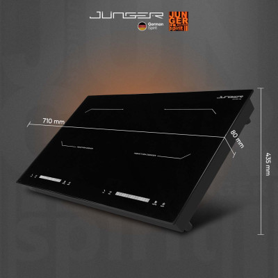 Bếp từ đôi JUNGER CEJ-200-II 4000W Inverter Hàng Chính Hãng Bảo Hành 36 Tháng