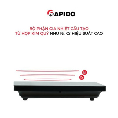 Bếp hồng ngoại đơn Rapido RC2000ES - Hàng chính hãng