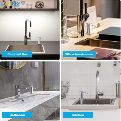 Vòi hút nước rửa chén gắn chậu inox 304 xước Hobby home decor NRC8