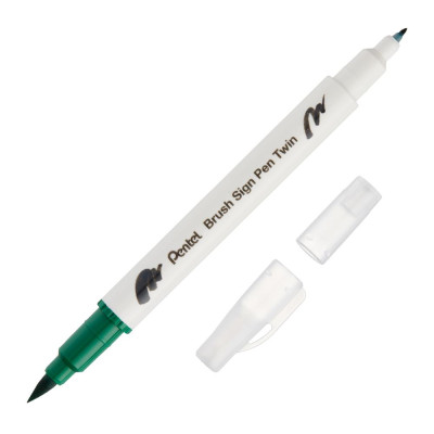 Bộ 18 Bút Lông Màu Nước 2 Đầu - Brush Sign Pen Twin - Pentel Art SESW30C-18E