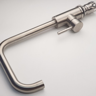 Vòi rửa chén nóng lạnh Inox SUS 304 Eurolife EL-T001 (Trắng bạc)