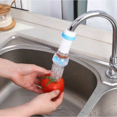 Vòi tăng áp suất , đầu vòi nối rửa bát tăng áp   xoay 360 độ cho bồn rửa chén có than hoạt tính 