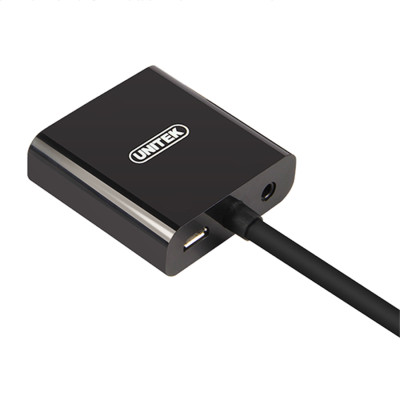 Cáp Chuyển HDMI Ra VGA Unitek Y6333 (0.2m) - Hàng Chính Hãng