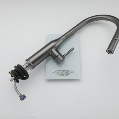 Vòi rửa bát dây rút màu đen GAPPO G4398-41 Chính hãng nhập khẩu