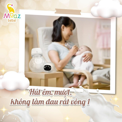 Set 2 chiếc máy hút sữa rảnh tay Moaz BéBé MB - 061 Bảo hành 12 tháng