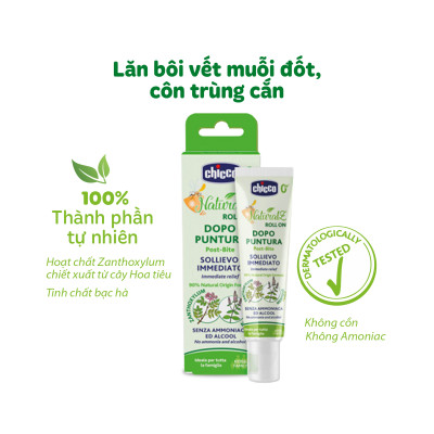 Lăn bôi vết muỗi đốt, côn trùng cắn Chicco NaturalZ 10ml