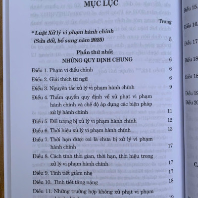Luật xử lý vi phạm Hành chính (Sửa đổi, bổ sung năm 2025)