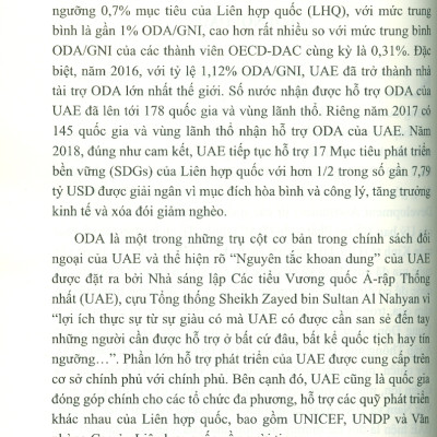 Hỗ Trợ Phát Triển Chính Thức Của Các Tiểu Vương Quốc Ả-Rập Thống Nhất Và Khả Năng Hợp Tác Với Việt Nam (Sách chuyên khảo) - Đỗ Đức Hiệp (Chủ biên)