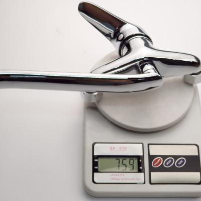 Vòi rửa chén nóng lạnh âm tường Đồng mạ Chrome Eurolife EL-T016AT (Trắng bạc)