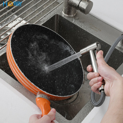 Vòi xịt rửa gắn chậu rửa chén inox 304 Hobby home decor GB1 dây 150cm