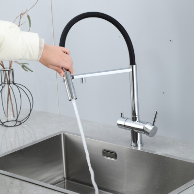 VÒI BẾP CAO CẤP TÍCH HỢP RO NHẬP KHẨU NGA GAPPO G4397-80 MÀU CROMR - HÀNG CHÍNH HÃNG