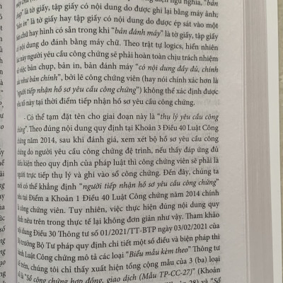 Bình Luận Luật Công Chứng Năm 2014 
