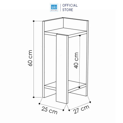 Kệ Đầu Giường Đơn Giản Halie Thương Hiệu SIB Decor KDG11