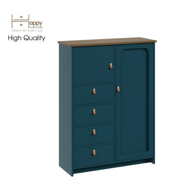 [Happy Home Furniture] NOMIA , Tủ lưu trữ 5 ngăn - 1 cửa mở , 90cm x 35cm x 120cm ( DxRxC), TCM_035
