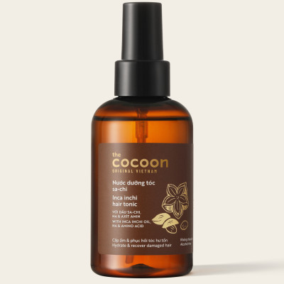 Nước dưỡng tóc Sachi Cocoon 140ml Cấp ẩm, phục hồi tóc hư tổn thuần chay