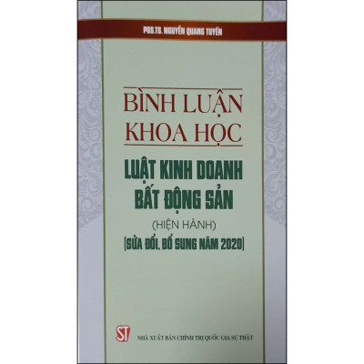 Combo 2 Cuốn: Bình Luận Khoa Học Luật Kinh Doanh Bất Động Sản (Hiện Hành) (Sửa Đổi, Bổ Sung Năm 2020) + Sổ Tay Pháp Luật Bất Động Sản và Các Thủ Tục Pháp Lý Có Liên Quan Đến Nhà, Đất