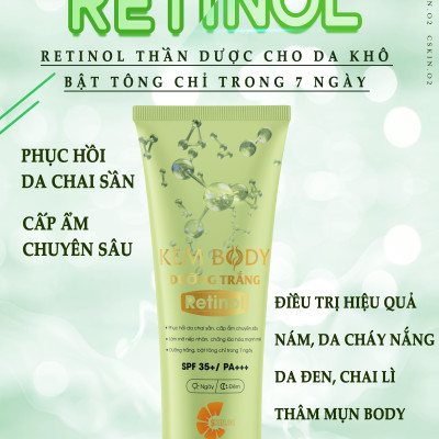 Chăm Sóc Da - C SKIN.02 - COMBO7 - BODY LOTION RETINOL - Dưỡng Trắng Cấp Ẩm Chuyên Sâu