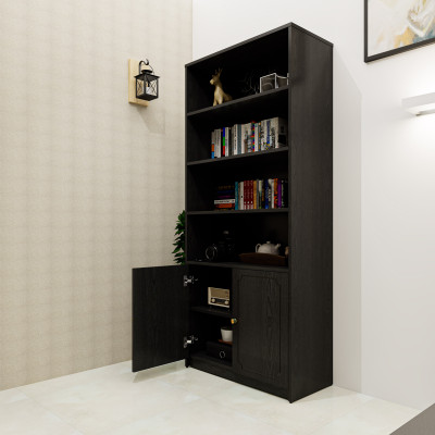 [Happy Home Furniture] NERIS, Kệ lưu trữ 6 tầng 2 cửa mở, 80cm x 36cm x 180cm ( DxRxC), TCM_148