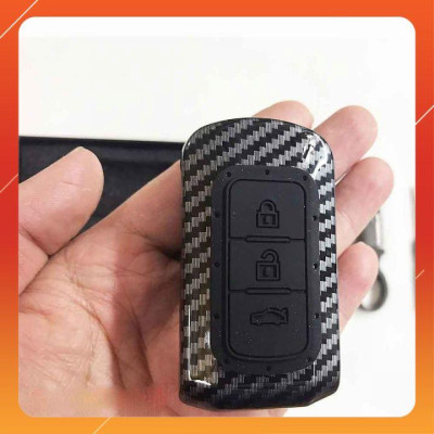 Bọc Chìa Khoá Carbon Mitsubishi Xpander, Outlander, Attrage, Mirage, Pajero Chìa Thông Minh