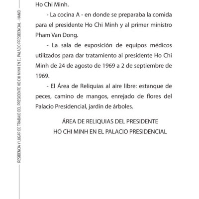Residencia y lugar de trabajo del presidente  Ho Chi Minh en el Palacio Presidencial - Hanoi