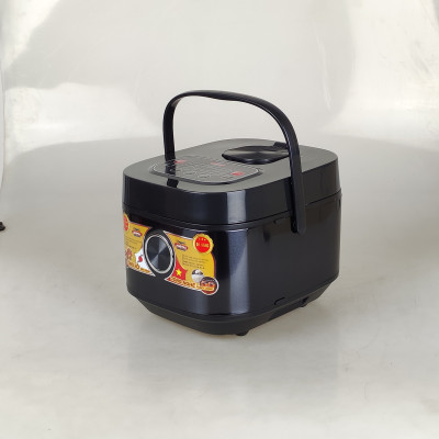 Nồi cơm điện tử lòng niêu 1.8L Ladomax màu đen, công suất 700W, tráng men chống dính-Hàng chính hãng