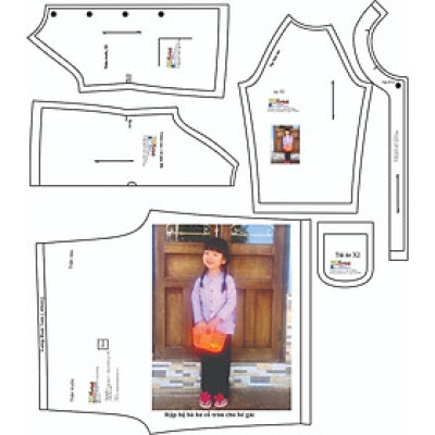 Rập giấy A0 - rập 9 sz bộ bà ba bé