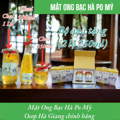MẬT ONG BẠC HÀ PO MỶ OCOP HÀ GIANG CHÍNH HÃNG 500ML, MẬT ONG BẠC HÀ NGUYÊN CHẤT ĐẶC SẢN HÀ GIANG