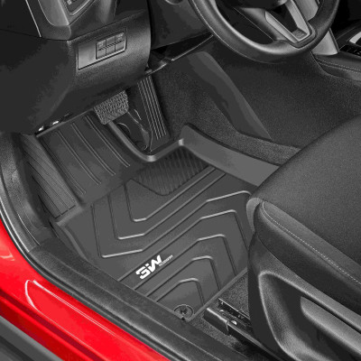 Thảm lót sàn xe ô tô MAZDA CX4 2017- nhãn hiệu Macsim 3W - chất liệu nhựa TPE đúc khuôn cao cấp - màu đen
