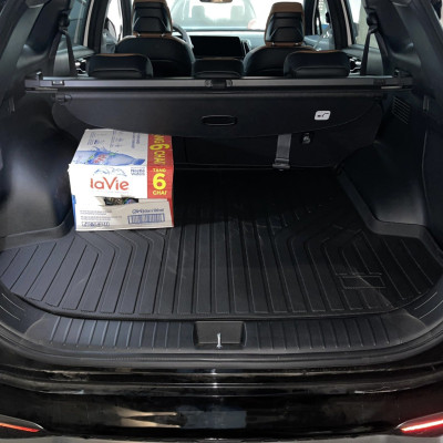 Thảm lót cốp sd xe ô tô Kia Sportage 2022-2024 nhãn hiệu Macsim chất liệu TPE cao cấp màu đen