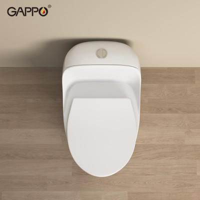 BỒN CẦU ĐẶT SÀN 1 KHỐI KÉT LIỀN NHẬP KHẨU NGA GAPPO GM501 MEN TUYẾT - HÀNG CHÍNH HÃNG