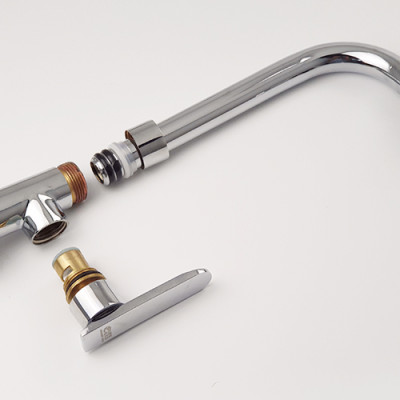 Vòi rửa chén lạnh Đồng mạ Chrome Eurolife EL-RC04 (Trắng bạc)