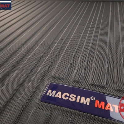 Thảm lót cốp xe ô tô BMW X1/F48 2016-2018 nhãn hiệu Macsim chất liệu TPV cao cấp màu đen (177)