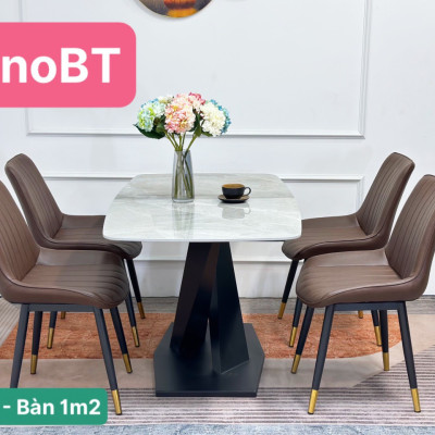 (Khuyến Mãi Sâu )Bộ Bàn Ăn Mặt Đá Cao Cấp 2023 Hàng Sẵn Kho Đủ Màu Lựa Chọn 
