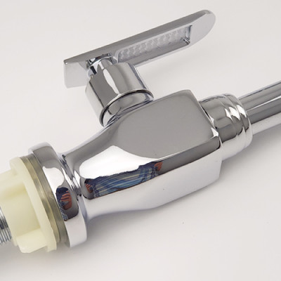 Vòi rửa chén lạnh cần lò xo Đồng mạ Chrome Eurolife EL-RC01 (Trắng bạc)