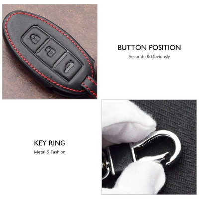 Bao Da Bảo Vệ Chìa Khóa Cho Xe Hơi Nissan Qashqai Pathfinder Versa Tidda Murano Rogue X-trail  - tặng sdt tránh thất lạc