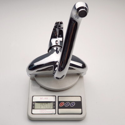 Tên sVòi rửa chén âm tường nóng lạnh Đồng mạ Chrome Eurolife EL-T015AT (Trắng bạc)