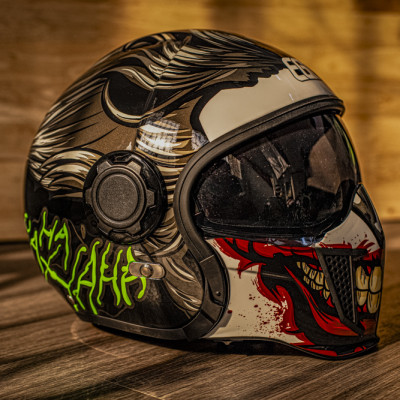 Mũ Bảo Hiểm Nguyên Đầu Đa Năng EGO E-5 - kèm mặt nạ