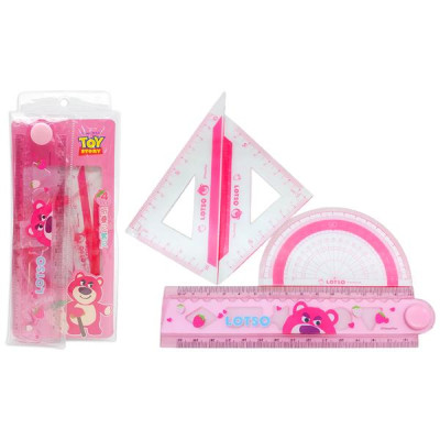 Bộ Thước Eke 4 Món Gấu Lotso - Ume A74029-T1X