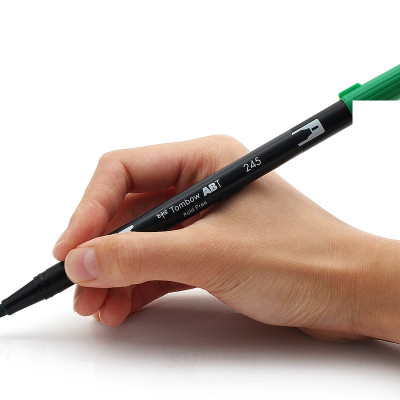 Bút lông cọ hai đầu Tombow ABT Dual Brush Pen - Brush/ Bullet - Warm Gray 2 (N79)