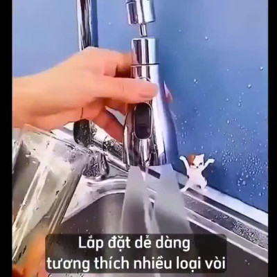 Đầu Nối Vòi Nước Bồn Rửa Chén Đa Năng, 3 Chế Độ Phun, Xoay 720° Chống Bắn Tung Tóe - HÀNG CHÍNH HÃNG MINIIN