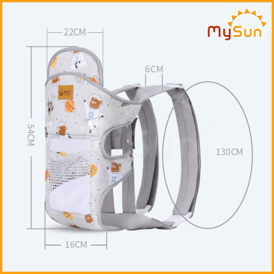 Điệu địu vải cho em bé sơ sinh 4 tư thế có đỡ cổ đa năng an toàn 1 2 3 4 5 6 12 tháng tuổi MySun